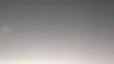 Indian fellow plays with GF's juicy XXX tits until she notices camera