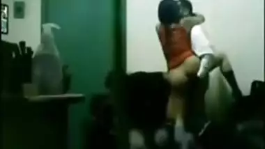 Indian boss fucking his office girls in group sex in cabin