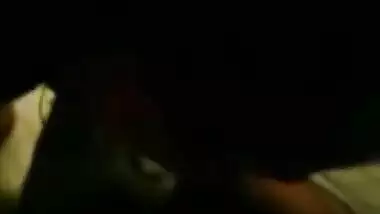Amateur Desi slut blows black cock.