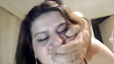 Beautiful Desi bhabi cries after fucked so hard by husband