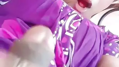 Sexy shemale masturbating and showing her big dick