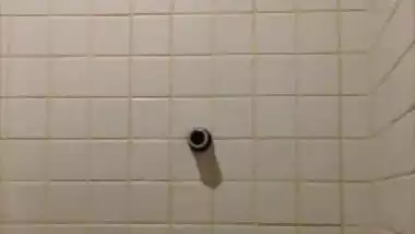 Cute Marina Fraga fucking by her boyfriend in public toilet
