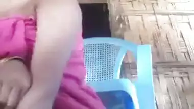 Village girl masturbating in full flow