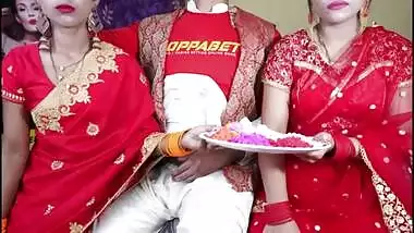 XXX Holi Special father in law fuck two daughter in law’s in Holi Hindi voice
