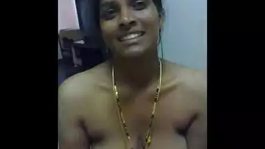 Hot Telugu Bhabhi Showing Off Her Big Boobs To Lover