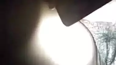 Desi woman flaunts her XXX body parts by lantern light for sex partner