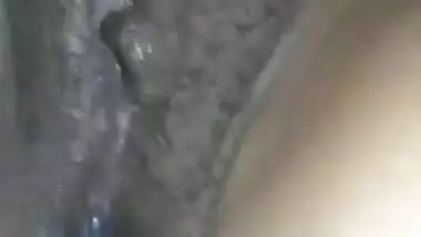 Tamil shy wife Nanthini pussy closeup view