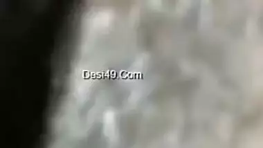 Dude jerks off his dick watching Desi MILF XXX playing with pussy