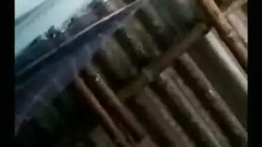 Village lady exposing nipple