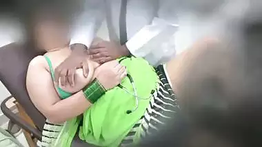 Doctor checking aunty big boobs and fingering pussy