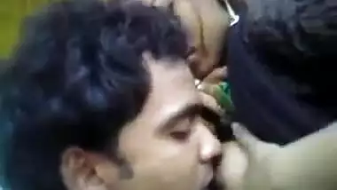 Teen couple outdoor fun 