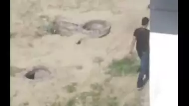 Outdoor mms sex scandal of Indian bhabhi with ex lover