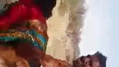 Outdoor doggy sex with a slut in a village