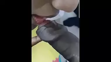 Beautiful Girl Friend Sucking & Licking his cock and Doggy style