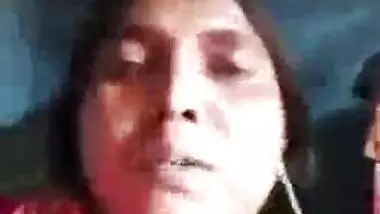 Horny Dehati wife displaying her naked pussy on live video call