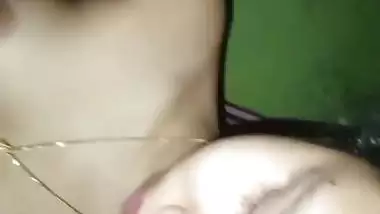 New wife sucking dick of husband at night viral MMS