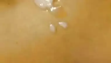 Wifey gives hubbys friend sloppy head with facial