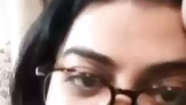 Huge boobs busty bhabhi topless show for lover